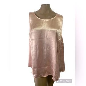NWT LANE BRYANT shimmery pink sleeveless top